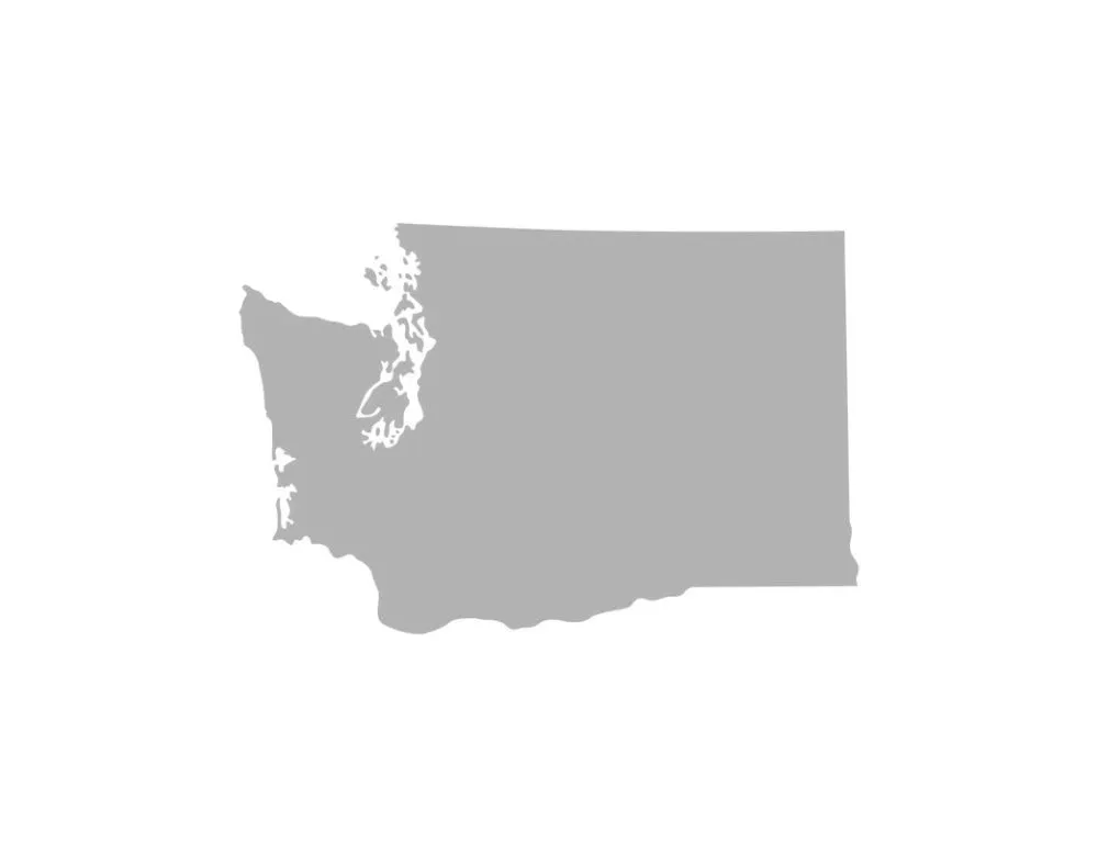 Washington state shape illustration